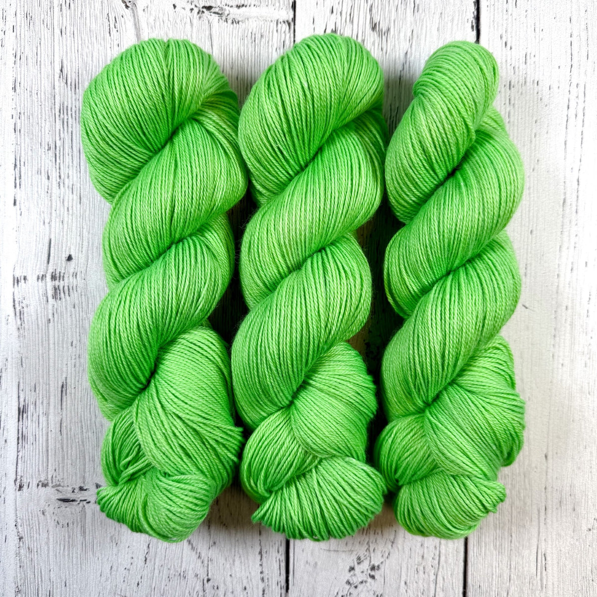 Green Light Sabre - Little Nettle Soft Fingering - Dyed Stock