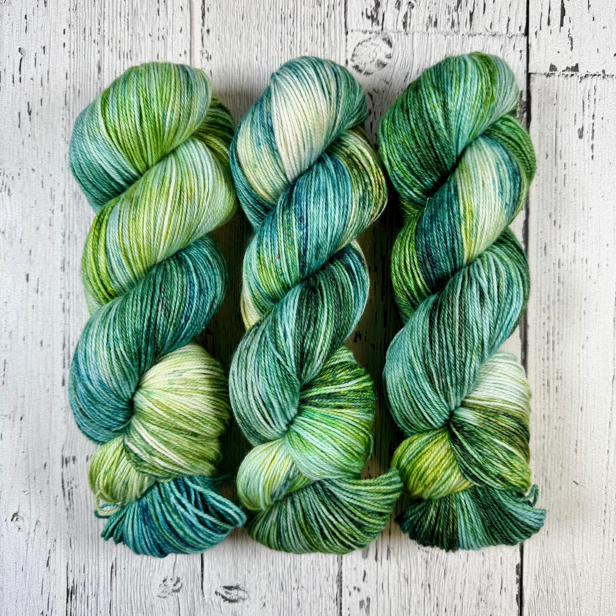 Green Wheat Fields - Van Gogh - Little Nettle Soft Fingering - Dyed Stock