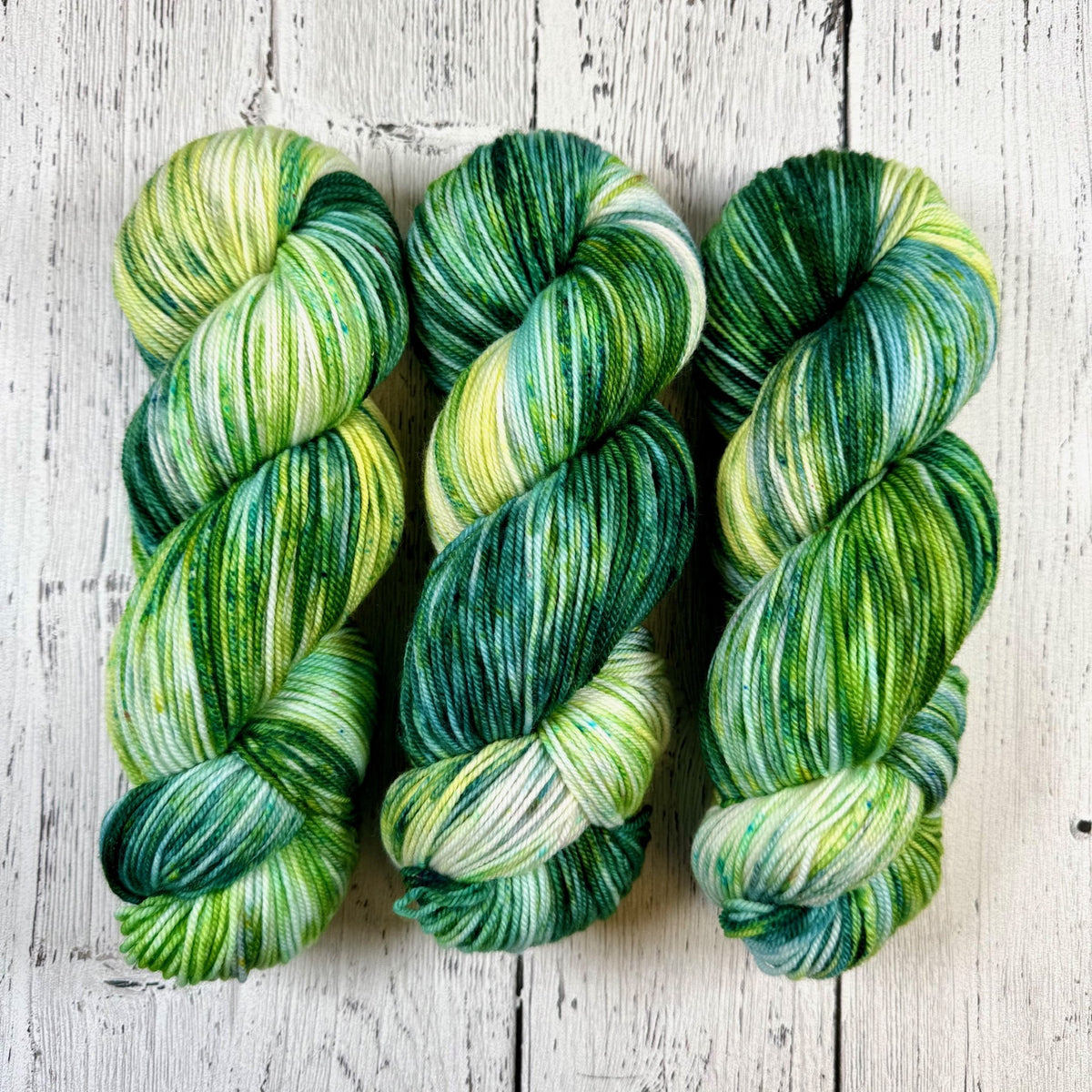 Green Wheat Fields - Van Gogh - Socknado Fingering - Dyed Stock