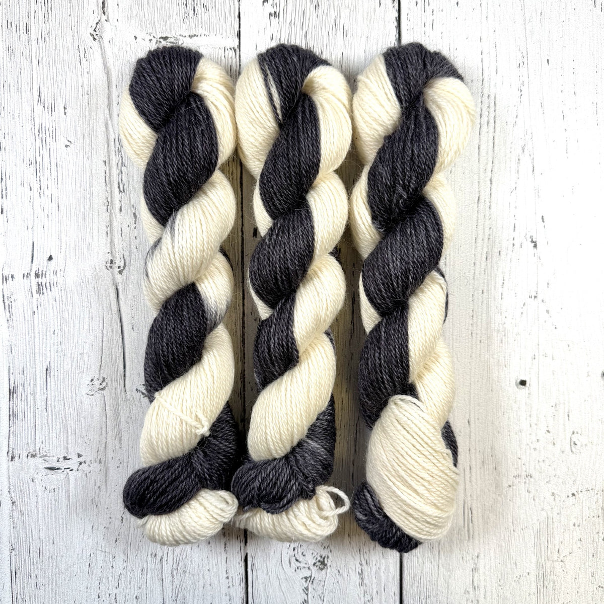 Grey Tuxedo in Worsted Weight