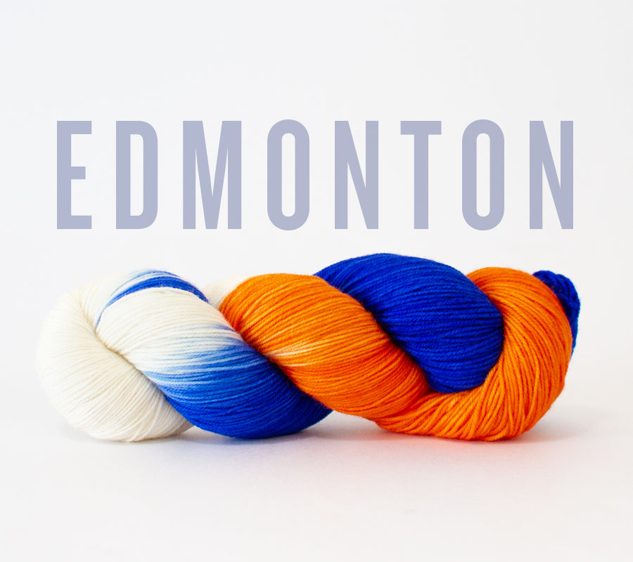 Edmonton Hat Trick - Socknado Fingering - Dyed Stock