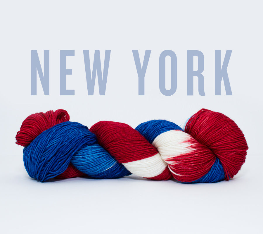 New York Hat Trick - Socknado Fingering - Dyed Stock