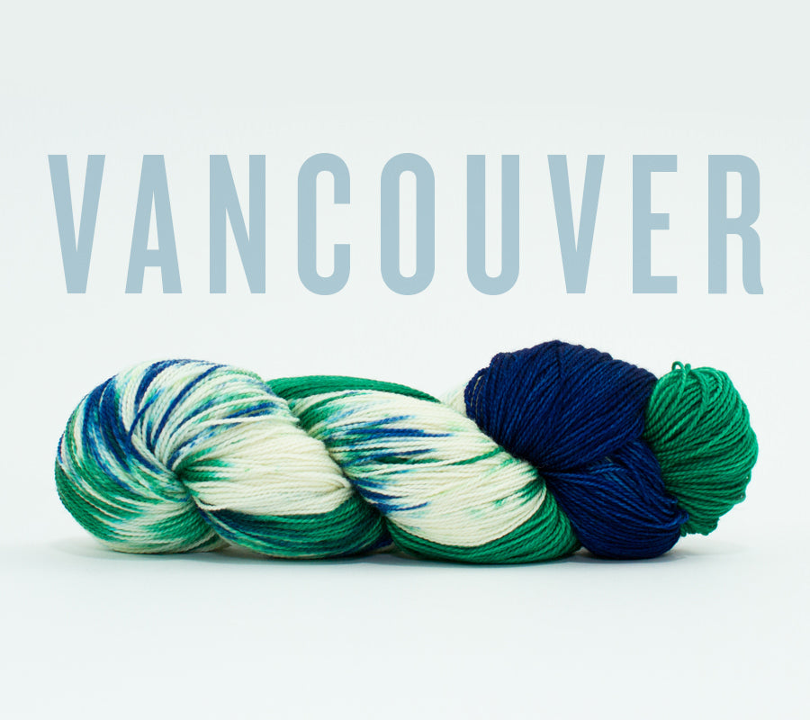 Vancouver Hat Trick - Socknado Fingering - Dyed Stock