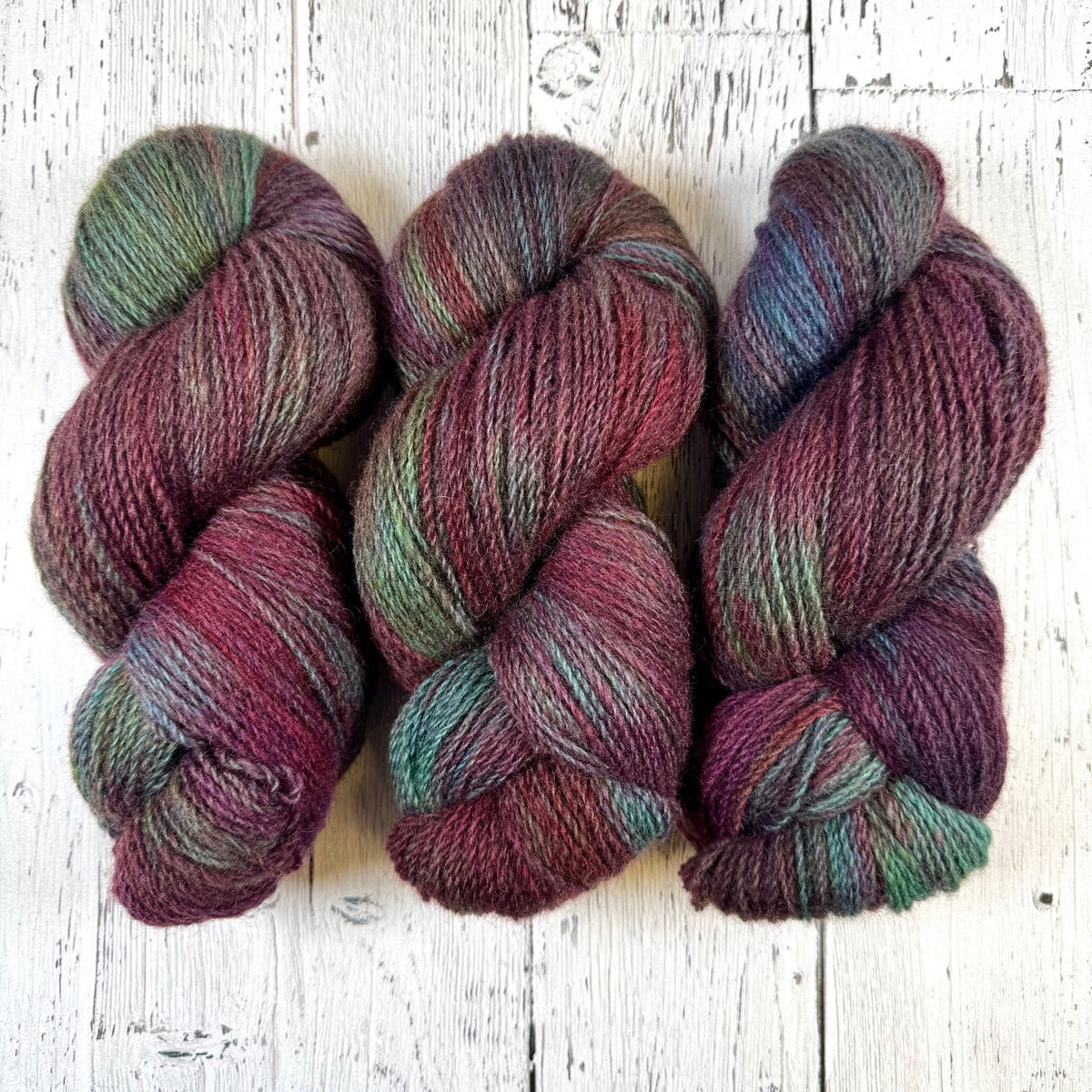 Hazy Prairie Sunset- Heritage Fingering (Batch 7) - Natural Grey - Dyed Stock