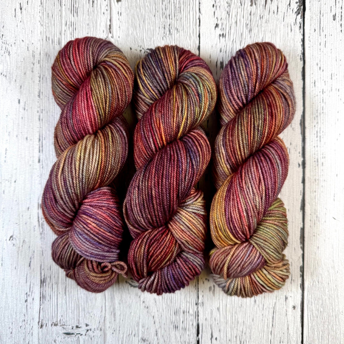 Hazy Prairie Sunset - Merino DK / Light Worsted - Dyed Stock