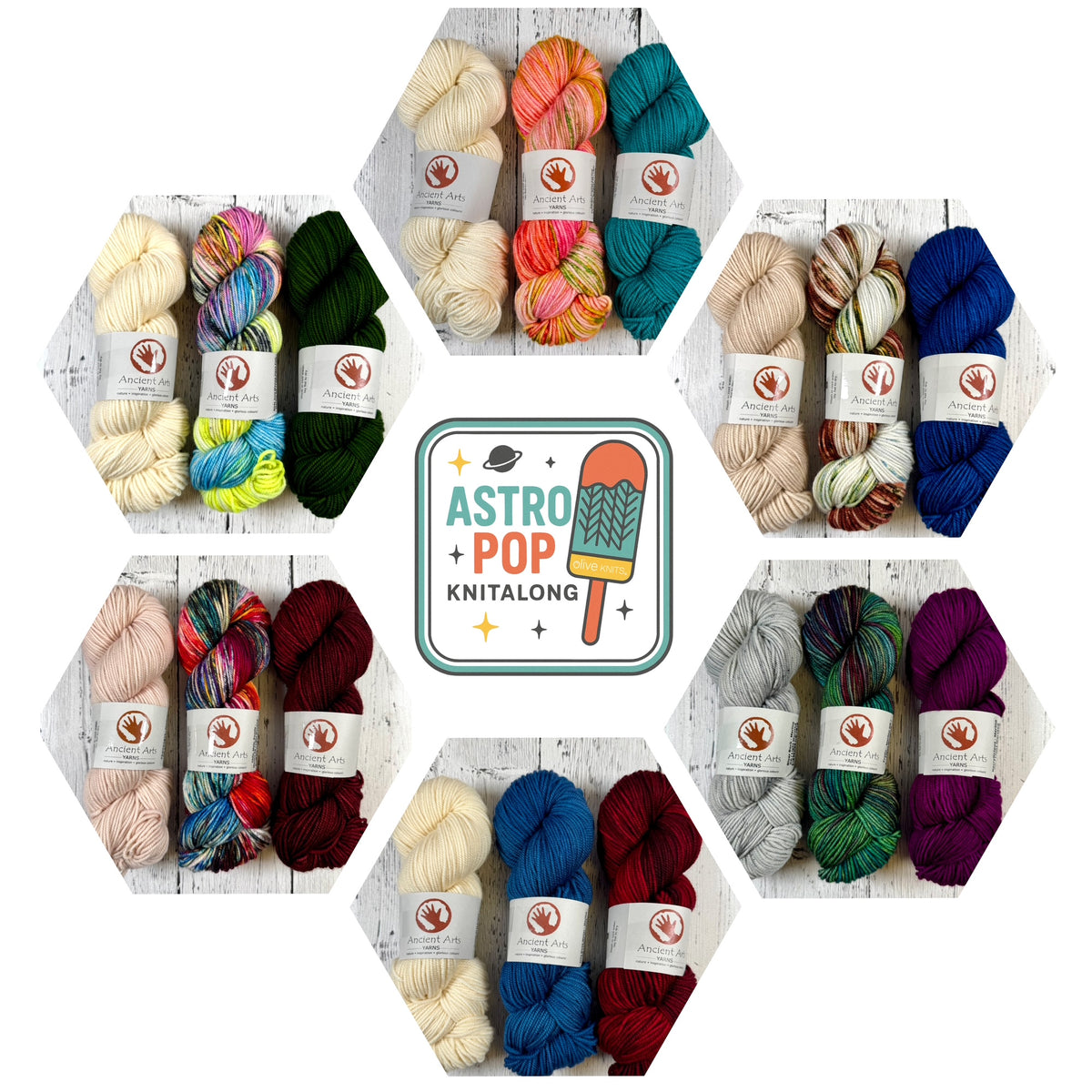 Astro Pop Tee Yarn Kit (Merino DK)