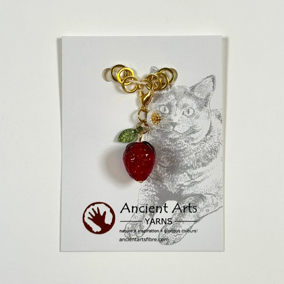 Strawberry Stitch Marker Set