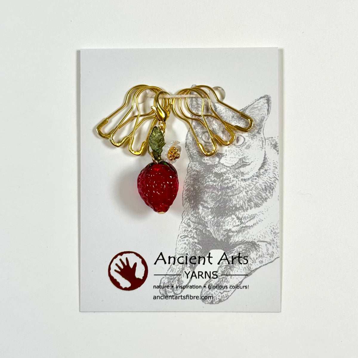 Strawberry Stitch Marker Set