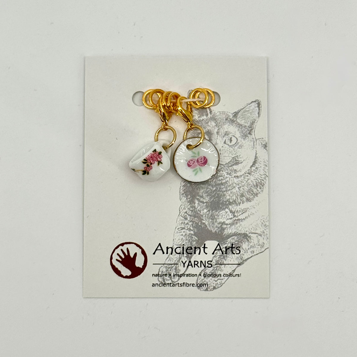 Tea Cup Stitch Marker Set