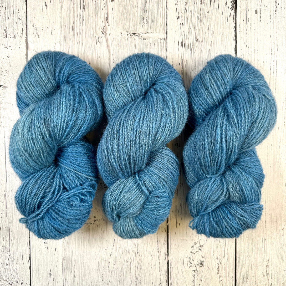 Icy Blue - Heritage Fingering (Batch 6) - Dyed Stock