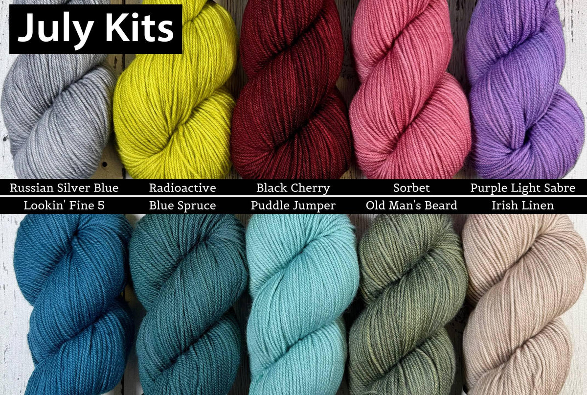 Summer Sock Club - THREE SOCK SET - JULY, AUGUST, and SEPTEMBER