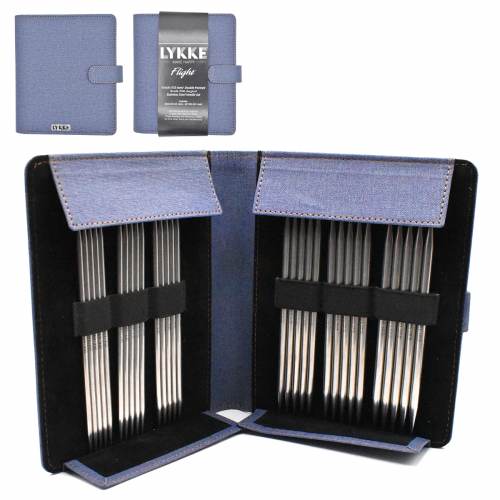 Lykke 6" DPN Knitting Needle Large Set - Flight (4mm / US 6 - 6.5mm / US 10.5)