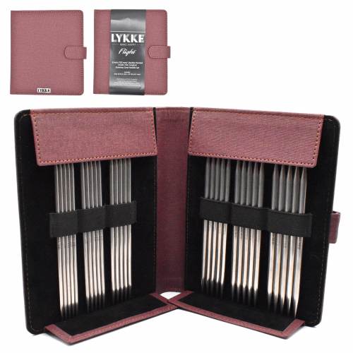 Lykke 6" DPN Knitting Needle Large Set - Flight (4mm / US 6 - 6.5mm / US 10.5)