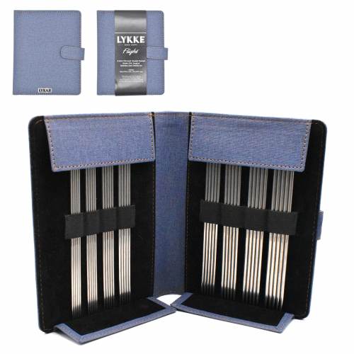 Lykke 6" DPN Knitting Needle Small Set - Flight (2mm / US 0 - 3.75mm / US 5)