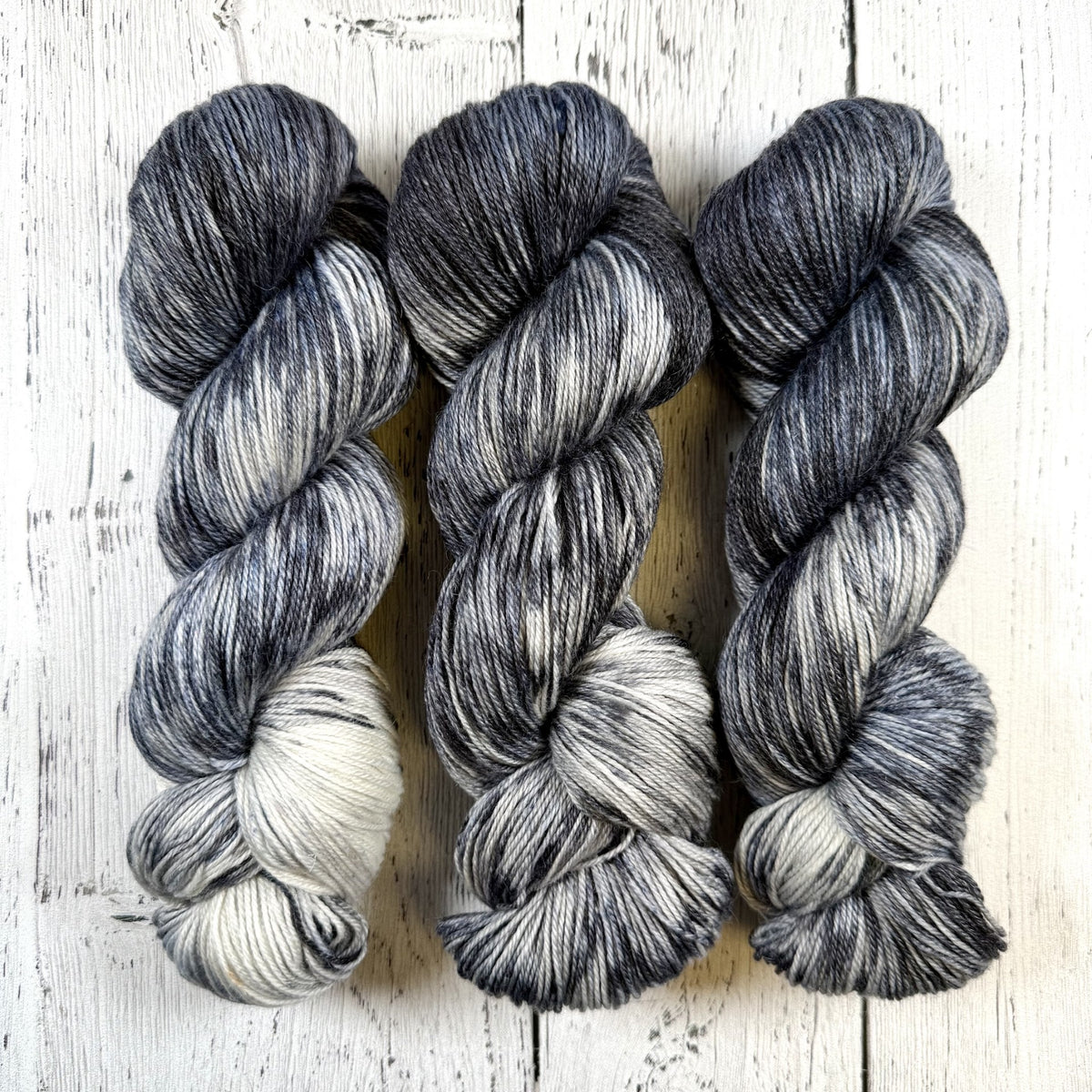 Midnight Winter Walk - Little Nettle Soft Fingering - Dyed Stock