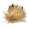 Faux Fur Pom Poms - Natural Colours
