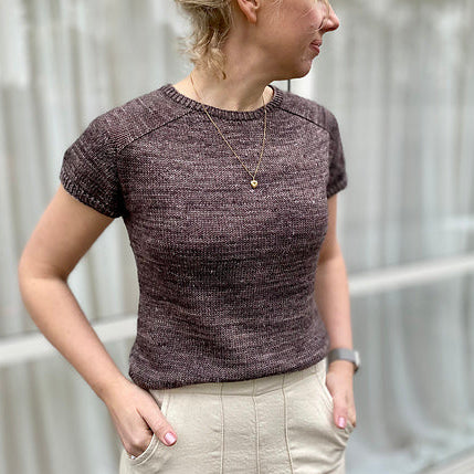 Your First: Fingering Weight Sweater Class - Anna Tee by Sara Stark