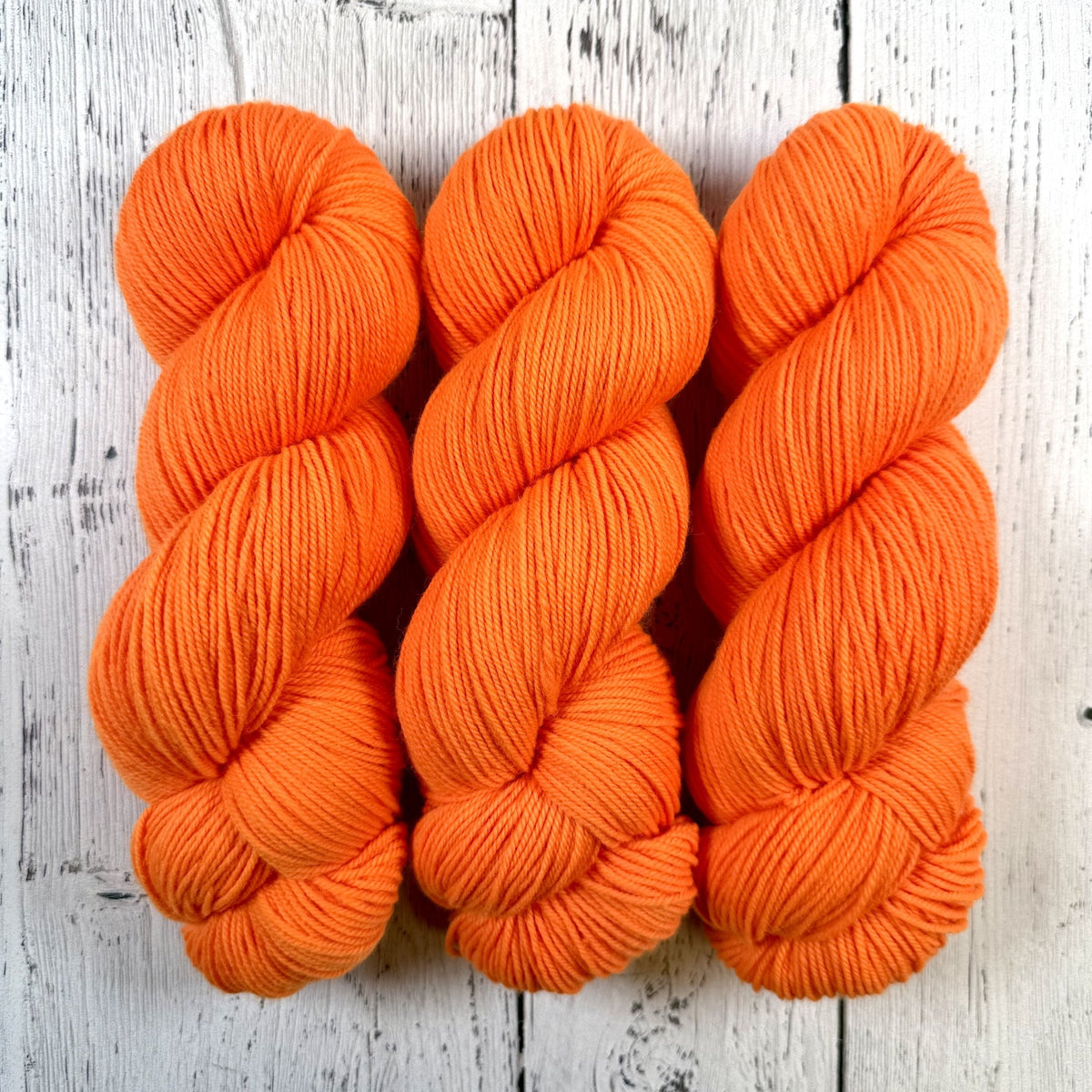 Orange Light Sabre - Socknado Fingering - Dyed Stock