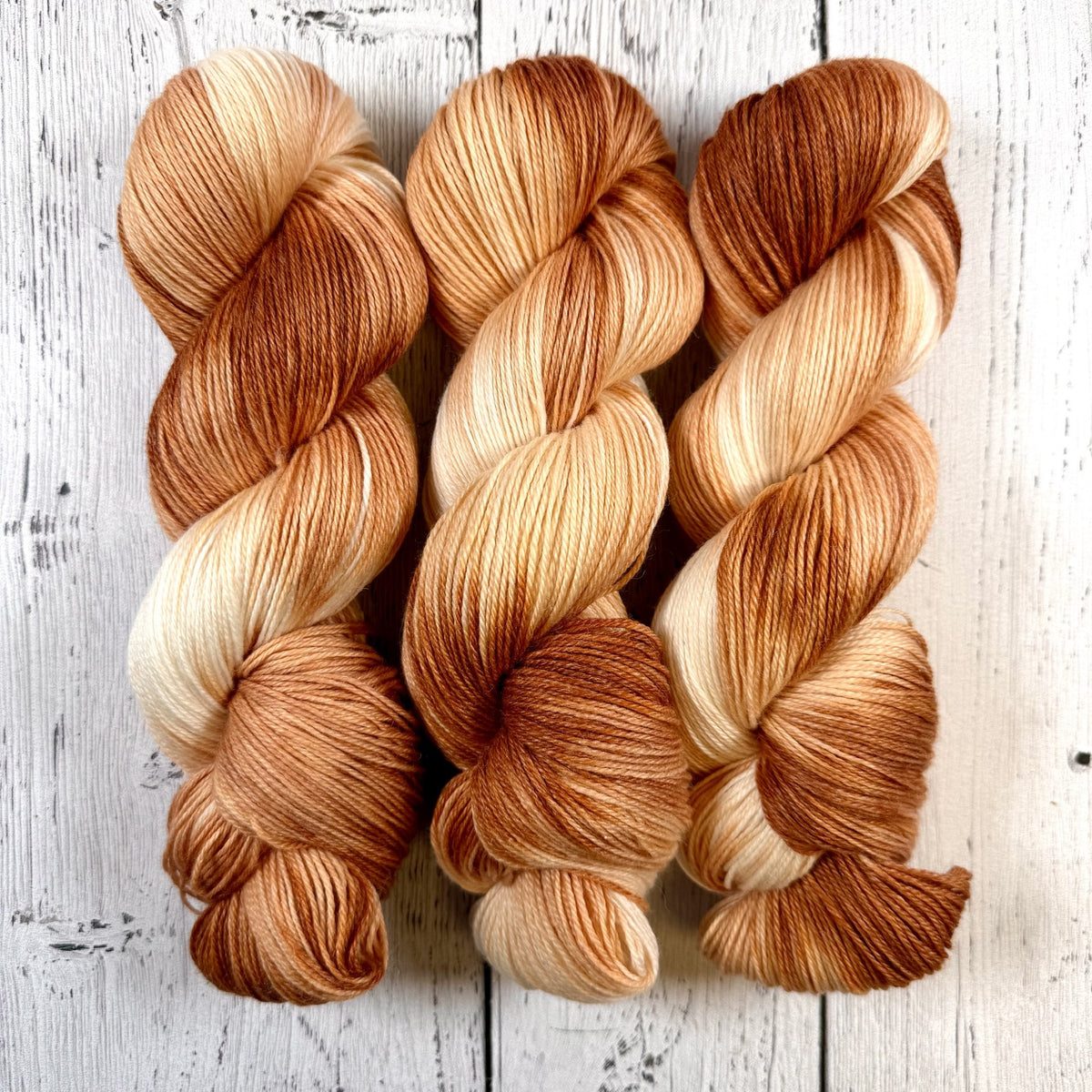 Orange Tiger Tabby - Little Nettle Soft Fingering - Dyed Stock