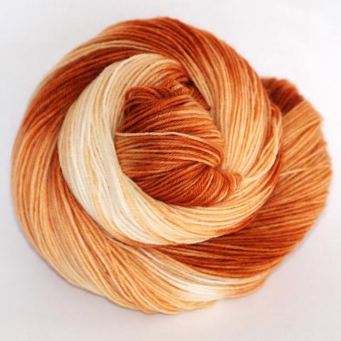 Orange Tiger Tabby - Socknado Fingering - Dyed Stock