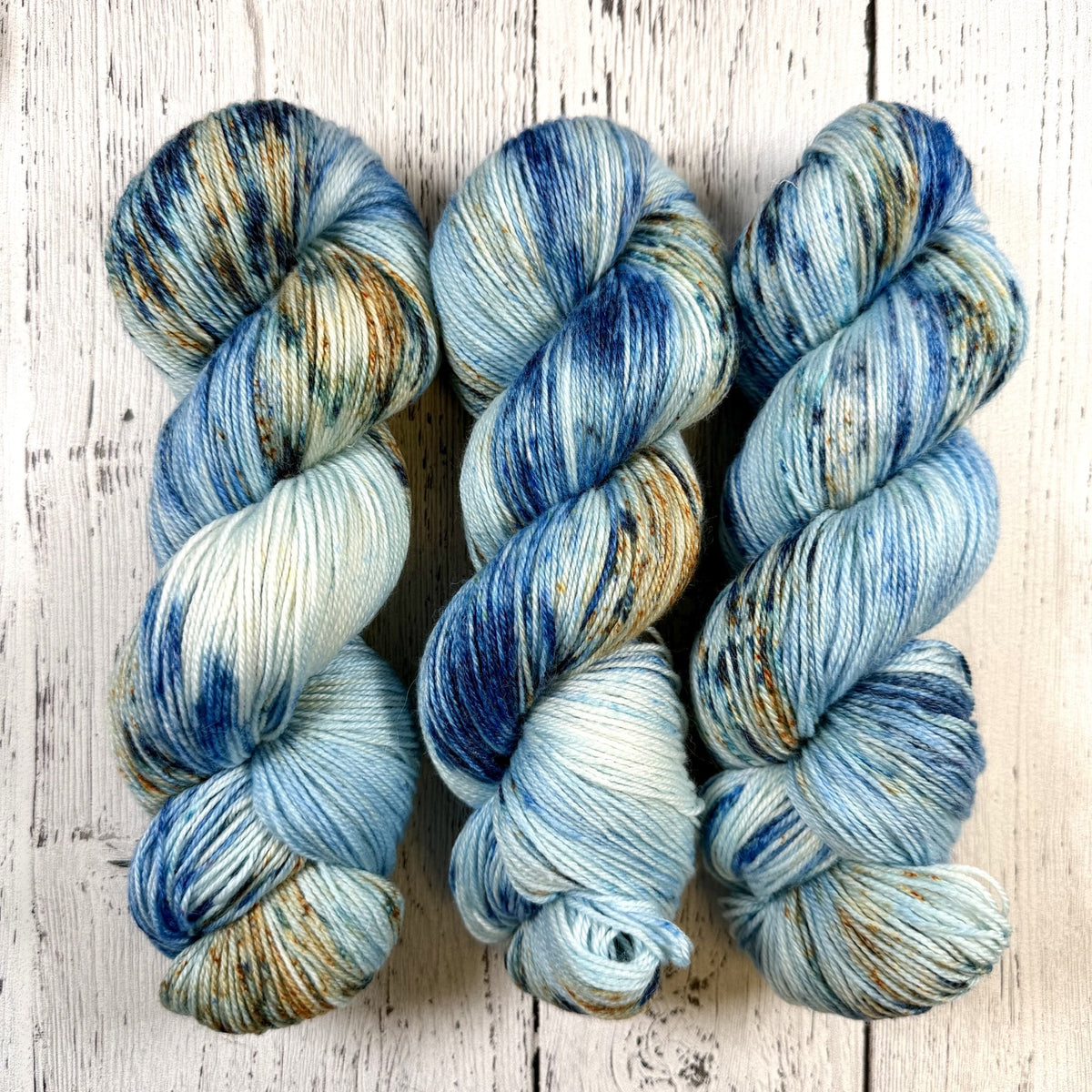 Picasso in Blue - Little Nettle Soft Fingering - Dyed Stock