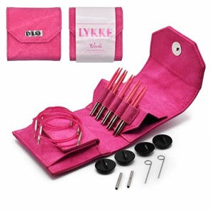 Lykke 3.5&quot; IC Birchwood Knitting Needle Starter Set - BLUSH