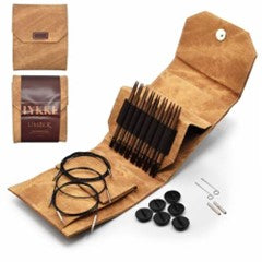 Lykke 5&quot; IC Birchwood Knitting Needle Starter Set - UMBER