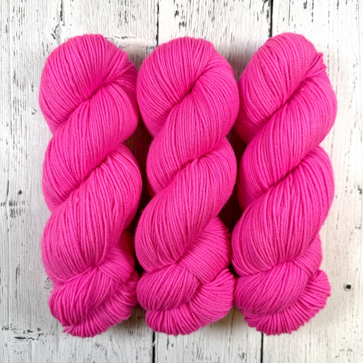 Pink Light Sabre - Socknado Fingering - Dyed Stock