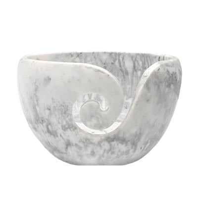 Resin Yarn Bowl with Marble Tones
