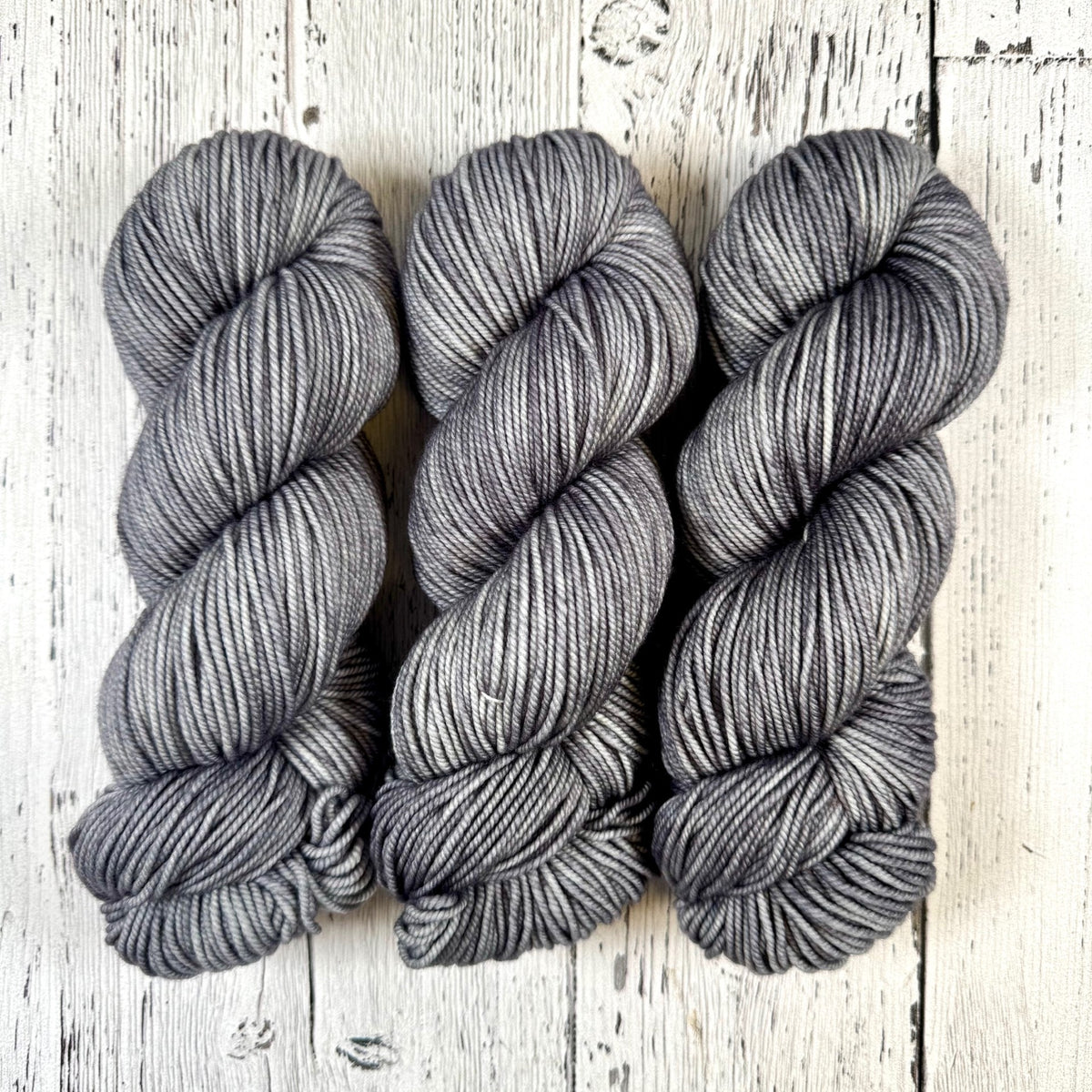 Russian Silver Blue - Merino DK / Light Worsted - Dyed Stock