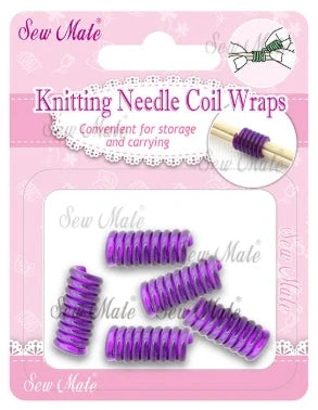 Knitting Needle Coil Wraps/Holders - Small 5/pack