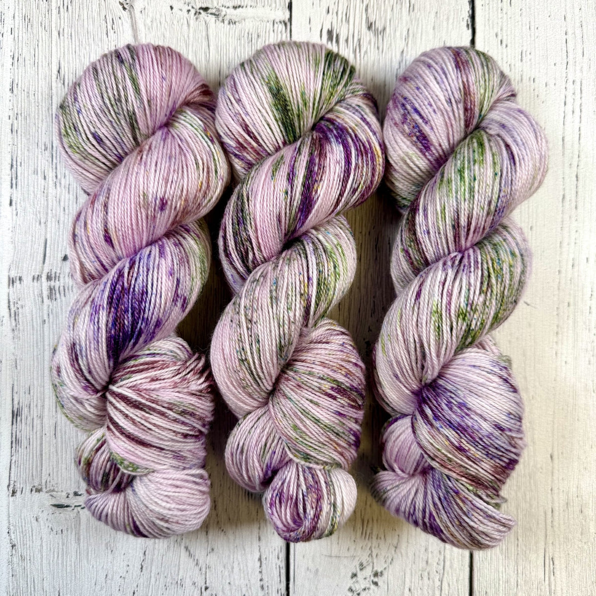 Spotted Orchid - Little Nettle Soft Fingering - Dyed Stock