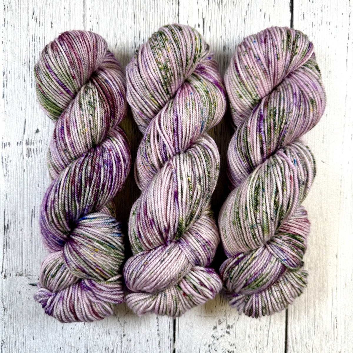 Spotted Orchid - Merino DK / Light Worsted - Dyed Stock