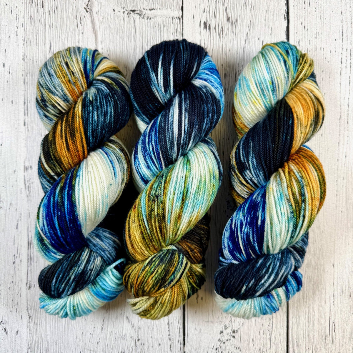 Starry Night - Van Gogh in Fingering / Sock Weight