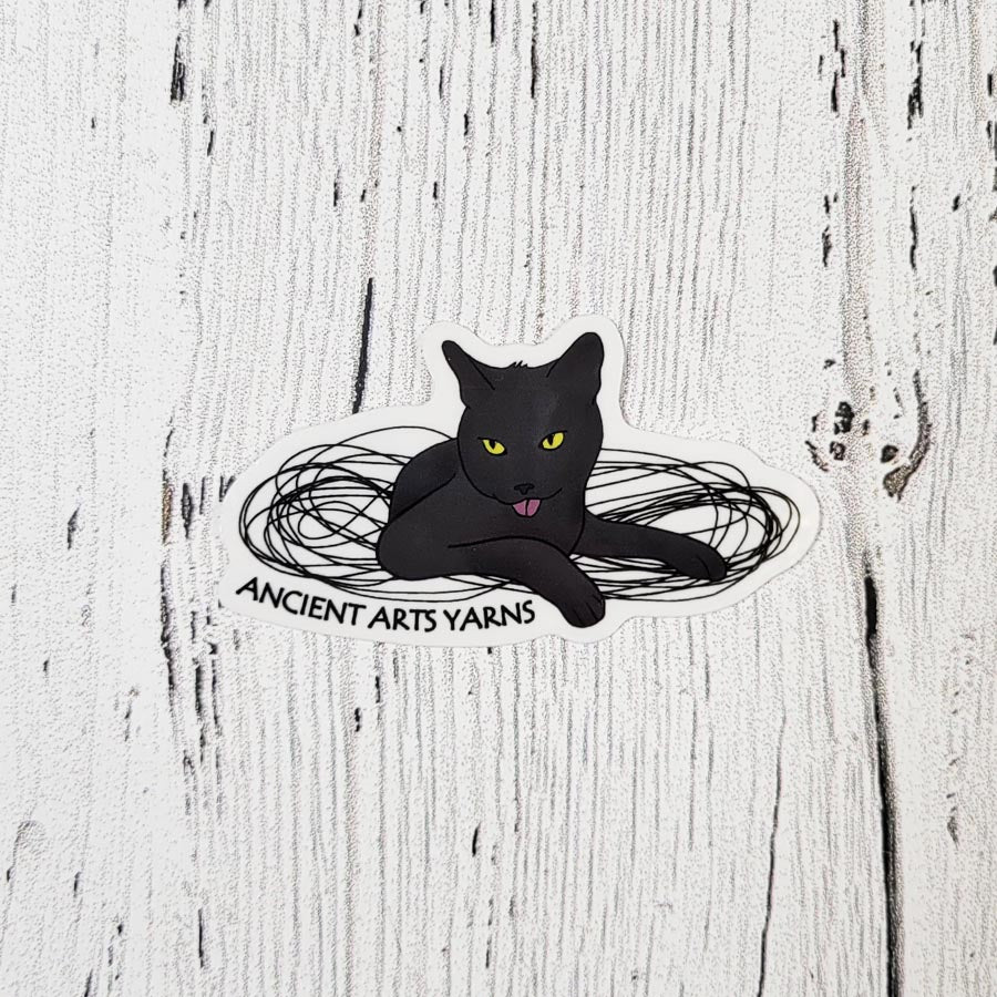 Indy Cat Clear Vinyl Sticker