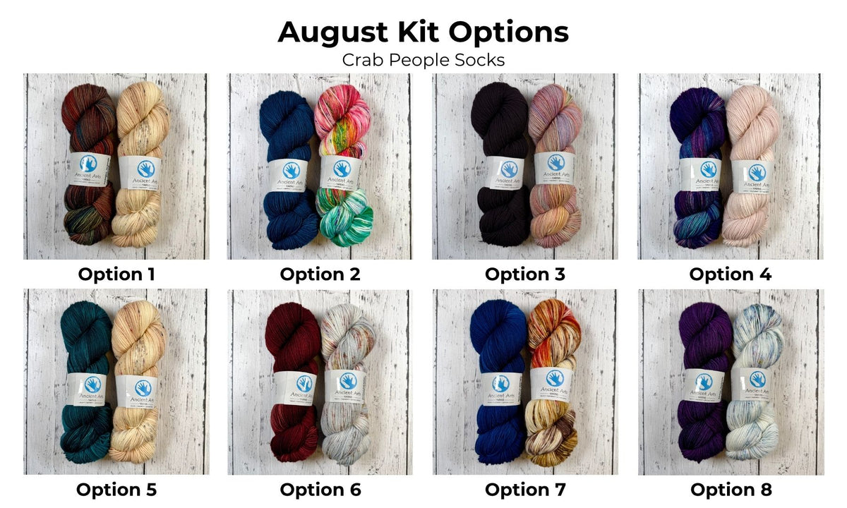 Summer Sock Club 2026 - THREE SOCK SET - JULY, AUGUST, and SEPTEMBER