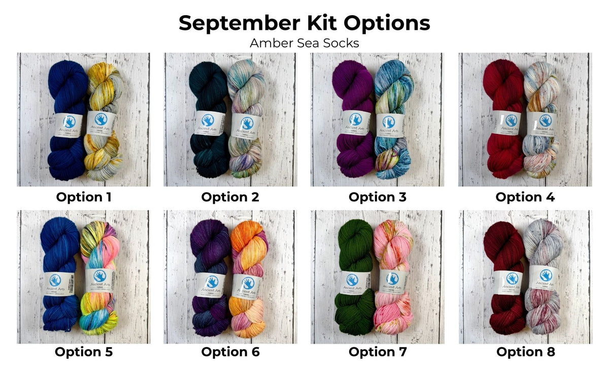 Summer Sock Club 2026 - THREE SOCK SET - JULY, AUGUST, and SEPTEMBER
