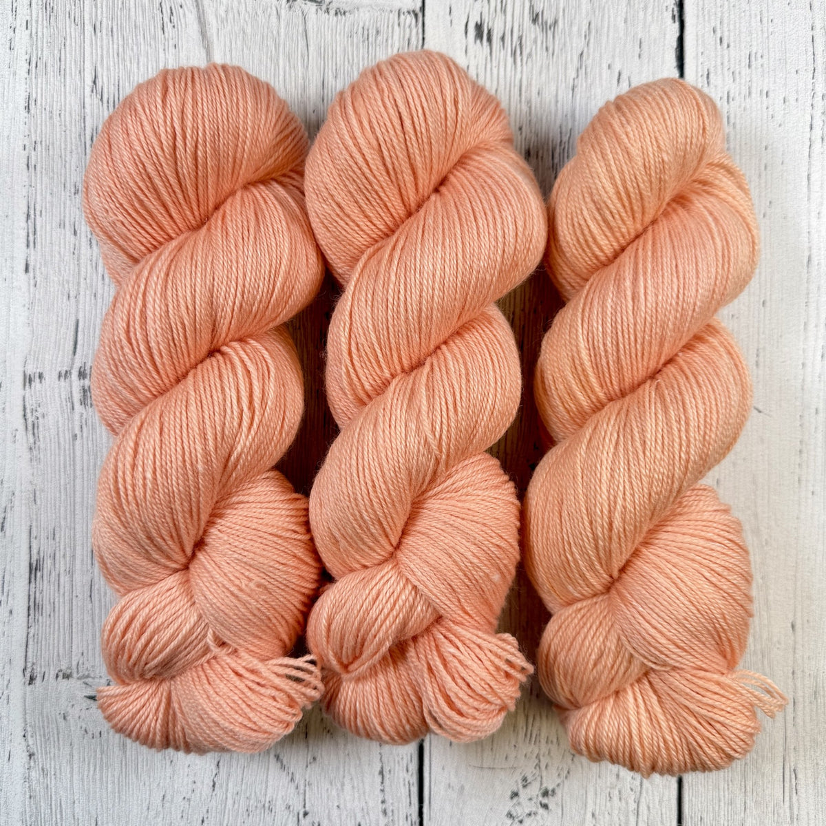 White Peach - Little Nettle Soft Fingering - Dyed Stock
