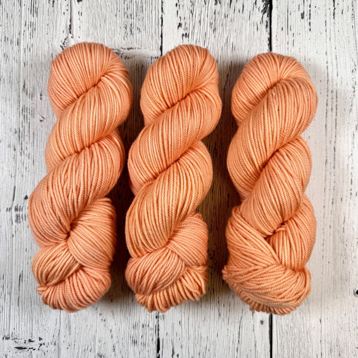 White Peach - Merino DK / Light Worsted - Dyed Stock