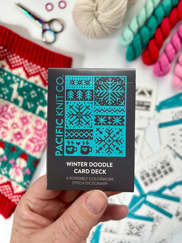 Doodle Card Deck - Portable Colorwork Stitch Dictionary - Assorted Designs