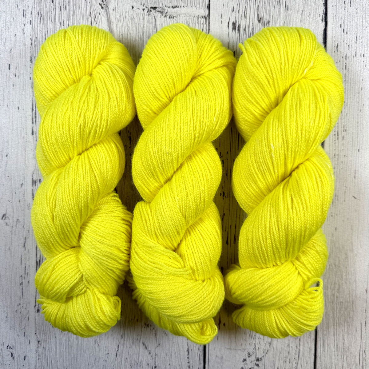 Yellow Light Sabre - Little Nettle Soft Fingering - Dyed Stock