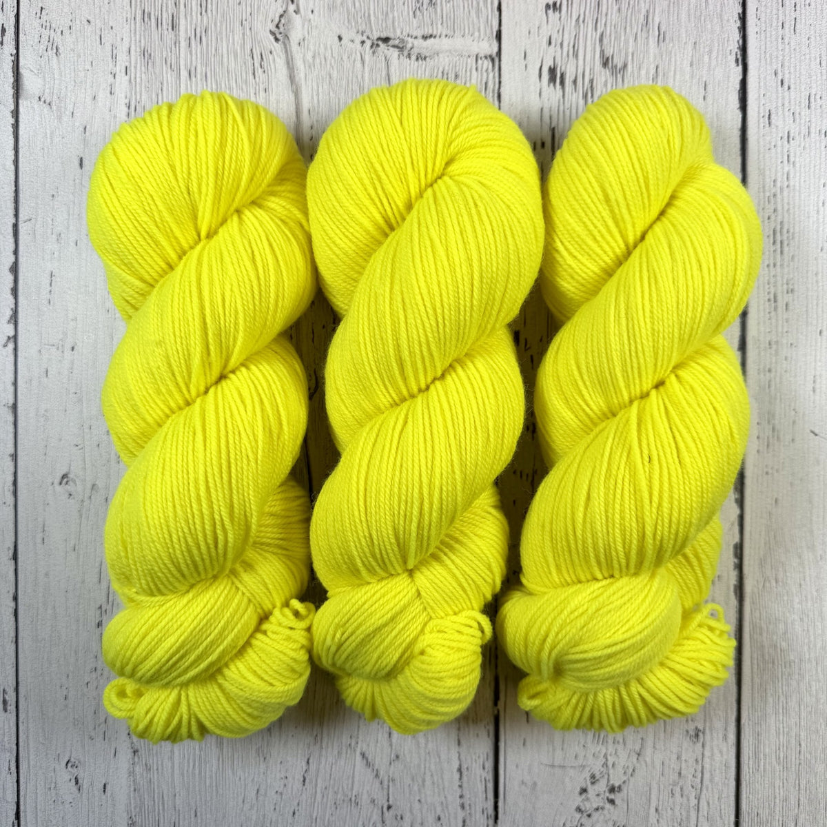Yellow Light Sabre in Socknado Fingering / Sock Weight
