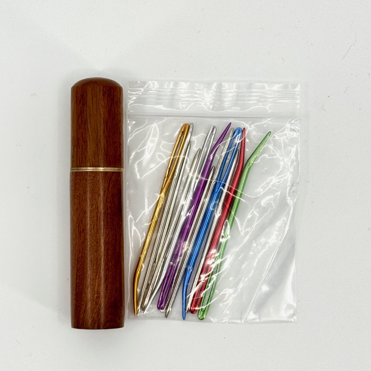 Darning Needle Set in Wood Container Set of 12