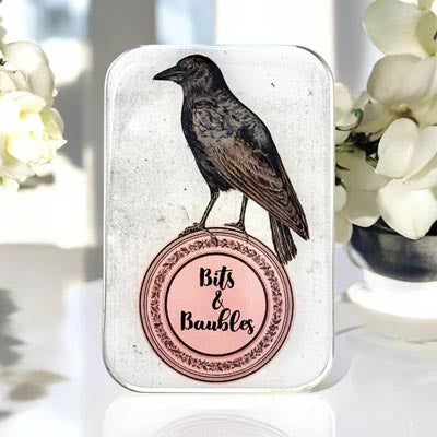 Firefly Notes Large Notions Tin with Bulb Stitch Markers