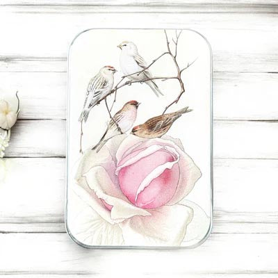 Firefly Notes Large Notions Tin with Bulb Stitch Markers