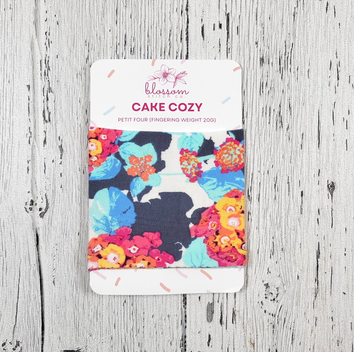 Blossom Stitch Co. Yarn Cake Cozy - Petit Four (Fingering Weight 20g)