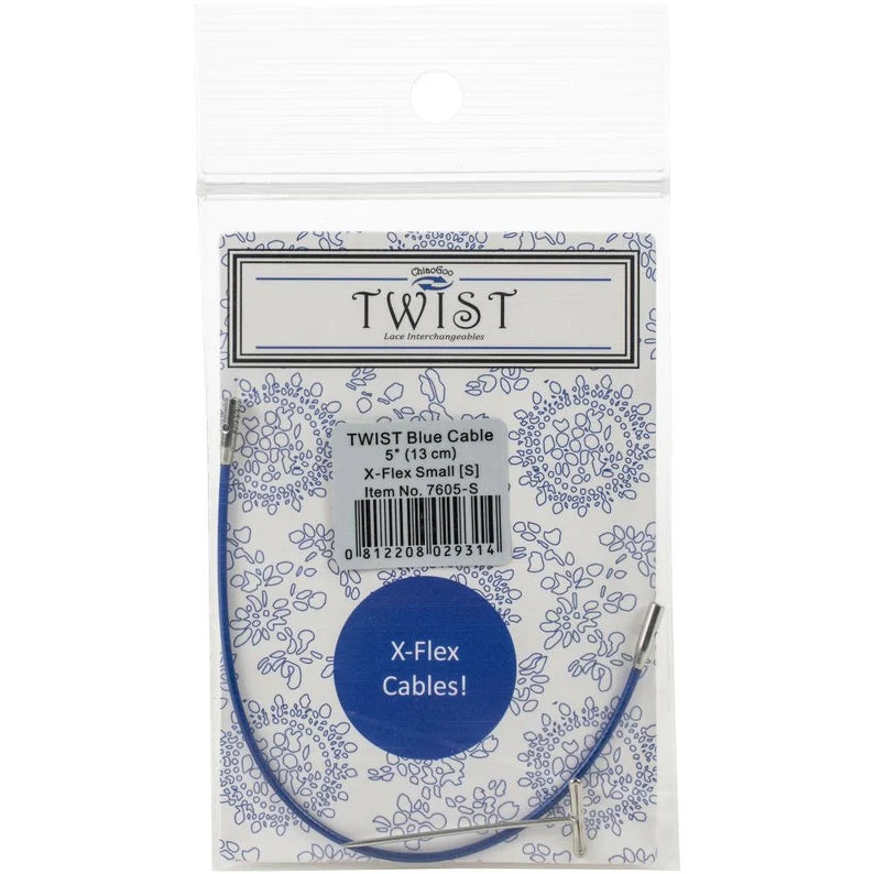 Chiao Goo Twist X-Flex Blue Cable 5" (13 cm) Small