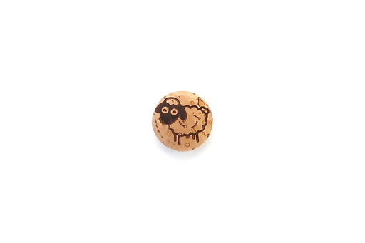 Natural Cork Sheep Buttons