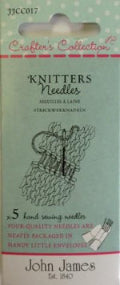 John James Knitters Needles, Size 14/18, 5 Count
