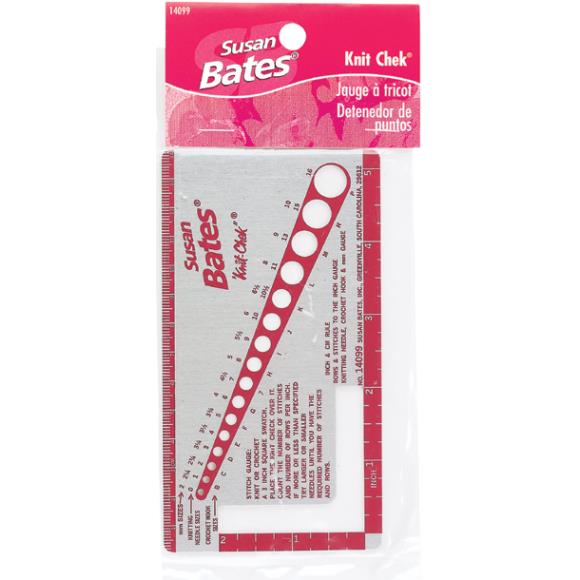 Susan Bates Knit Chek: Knit and Crochet Gauge Tool